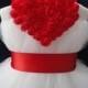 Red Heart Flower Girl Dress Tutu