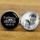 Father Of The Bride Cufflinks, Custom Any Text, Photo, Personalized Wedding Cufflinks, Custom Wedding Cuff Links, Groom Cuff Links, Tie Clip