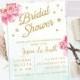 Peony Bridal Shower Invitation, Printable Bridal Shower Invite, Invitation, Shower, DIY, Watercolor, Blue, Pink, Glitter, jadorepaperie