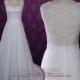 Grecian Lace Chiffon Wedding Dress with Lace Keyhole Back 