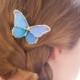 Flower Girl Hair Comb - Real Blue Morpho Butterfly Bridal Hair Comb - MADE to ORDER