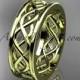 14kt yellow gold vine wedding band, engagement ring ADLR257G