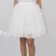 Babette White Polka Dot Tulle Skirt - Length 19.5" - C'est Ça New York