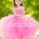 Pink Couture Flower Girl Dress, Pink Tutu Dress, Couture Tutu Dress, Couture Flower Girl Dress, Pink Couture Tutu Dress, Pink Pageant Dress
