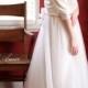 Skirt Only! Hand Made White Rustic Vintage Tulle Wedding Dream Floor Length Skirt