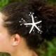 Starfish and Rhinestone Sprays Hair Clip Wedding Headpiece - Hair Clip