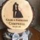 Rustic Wedding Cake Topper, Bride and From Topper, Custom Cake Topper, Wood Cake Topper, Barn Wedding, Personalized Topper