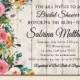 Floral Bridal Shower Invitation, Rustic Shower Invitation, Floral Invitation, Wedding Shower, Printable, Engagement Party