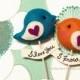 LOVE BIRDS PAIR, Unique Personalized Wedding Cake Topper, Custom Colors, Party Decor, Wedding Photo Prop, Wedding Gift Favor for Bride Groom