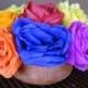 6 Hand Made Crepe Paper Flowers-Hand Made in Mexico- Paper Flowers- Party and Wedding Decorations- Handmade by Sonia Miranda