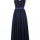 Dark navy long lace bridesmaid dress with cap sleeves a-line chiffon dress open back Grey/silver prom dress