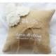 We Do Wedding ring pillow , ring beare pillow , ring pillow with flowers , personalized wedding pillow