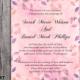 DIY Rustic Wedding Invitation Template Editable Word File Download Printable Vintage Invitation Pink Invitation Leaf Floral Invitation