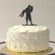 Romantic Silhouette Wedding Cake Topper Bride and Groom Dancing Silhouette Wedding Cake Topper Mr and Mrs Cake Topper