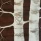 Hand painted aspen tree reclaimed wood sign..personalize with your initials. Great wedding or anniversary gift