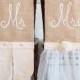 Wedding Chair Covers Rustic Country Formal Wedding Chair Covers Chiavari Chair Cover Mr & Mrs Chair Set of 2