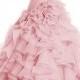 Blush Pink Sweetheart Organza Ball Gown Wedding Dress