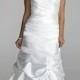 Plus Size Sweetheart Charmeuse Wedding Dress with Pick-Up Skirt