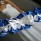 Royal Blue Garter with Hearts
