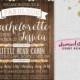 Bachelorette Camping Weekend Invitation "Let's Go Glam-ping!" Collection (Printable File Only) Rustic Girl's Weekend Cabin