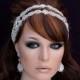 SALE - Beaded Headband , Bridal Headband , Wedding Headband , Prom Hairpiece , Bridal Hairpiece , Wedding Hairpiece , Bachelorette