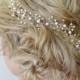 Pearl Crystal Hair Vine, Wedding Hair Accessories,Customised Bridal Headpiece,Swarovski Crystal & Pearl Hair Piece, Formal Hair Vine