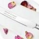 Heart Cake Knife - Hand Made Personalised Silver Plated Gifts - Ideal for Wedding presents, Engagement gifts.