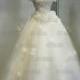 JW16185 Princess off shoulder fairytale tulle florals ball gown wedding dress