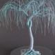 Custom Color Wire Tree Wedding Cake Topper "When Two Become One"