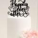 Mickey Head Happily Ever After Wedding Cake Topper - Disney Wedding Cake Topper