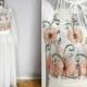 Vintage 60's Formal Summer Wedding Dress -- Retro 50's Prom -- Sheer Long Sleeve Dress -- Size Small -- Henry Lee Designer Gown