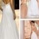 Beaded Cap Sleeves Sweetheart A-line Simple Wedding Dresses with Low Open Back
