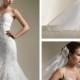 Dual Spaghetti Straps Beaded Lace Floral Mermaid Wedding Dress with Sweetheart Neckline