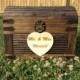 Wooden Chest Card Box or Card Holder Rustic Outdoor Wedding XLarge
