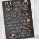 Bridal Shower Game Sign - Instant Download, 8x10", 5x7", Chalkboard Printable
