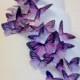 BUY 38 get 6 FREE - purple wedding cake decoration - edible butterflies cake toppers - lavender wedding cake by Uniqdots on Etsy