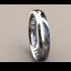 Silver 4mm Mens Message Wedding Band, Thin Classic 925 Sterling Silver Wedding Ring, Until Death Do Us Part Hidden Message Wedding Ring