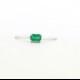 Green Emerald Engagement Ring, Emerald Engagement Ring, Green Emerald Ring, Green Emerald Shape Engagement Ring, 14K Engagement Ring