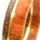Unique Walnut and Cherry Wood Ring, Jewelry, Ring, Wood Jewelry, Weddings, Wedding Band, Engagement Ring, Spring, Him, Men, Gift, Mens Gift