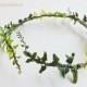BRENDA LEE Green leaf bohemian headwreath/ garland/whimsical/bride/bridesmaids/girl/floral/crown/circlet/halo/woodland/toga/roman/greek
