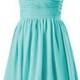 Tiffany Blue Lace Dress Short Bridesmaid Dress