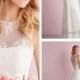 Simple Slim A-line Sheer Illusion Neckline Wedding Dresses