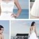 Matte Satin A-Line Wedding Gown With Beaded Trim Around Scoop Tank Neckline