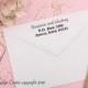 personalized return address stamp , wedding invitation stamp, custom stamp, rubber stamp, self inking