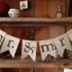 Mr. and Mrs. Burlap Bunting, Mr. and Mrs. Banner, Wedding Decor, Photo Prop, Wedding Bunting