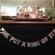He Put A Ring On It Glitter Banner -- Bridal Shower or Bachelorette Party Decoration / Photo Prop