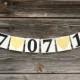 Personalized Wedding Banners Date Signs Sweetheart Table Banner Rustic Chic Wedding Decor Bridal shower