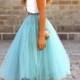 Tulle tea lenght Skirt 80 colors 7 layersTulle Tutu Petticoat Skirt Wedding Skirt Bridesmaid Skirt Handmade Custom made