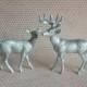 Silver Deer Cake Topper Figurines