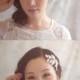 Ivory Wedding Headpiece - Bridal Hair Accessories - Pearl Headpiece - Hair Vine - Style HP1317